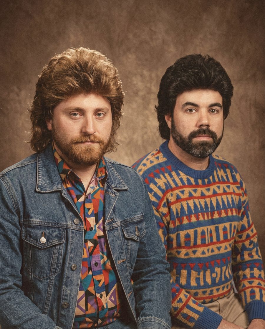 Dave and H, creative unpaid interns