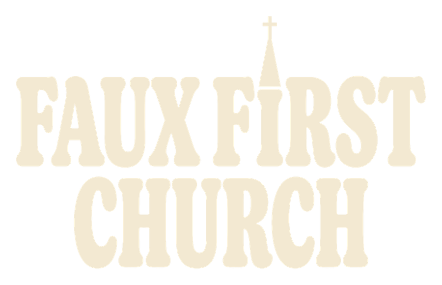 Faux First Church wordmark